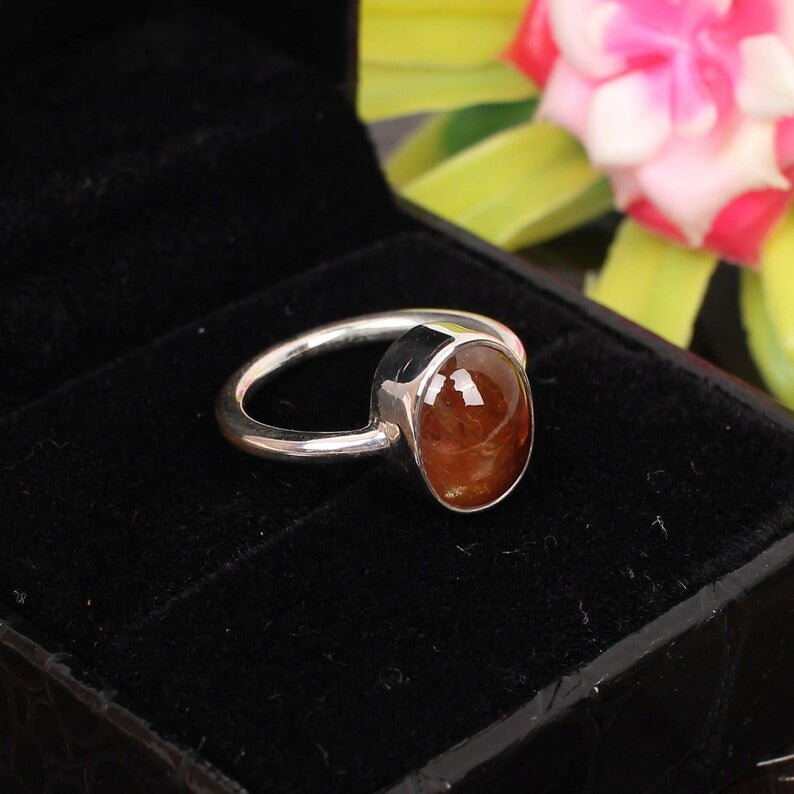 925 Sterling Silver Brown Tourmaline Ring