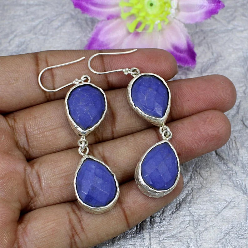 925 Sterling Silver Lapis Lazuli Earring