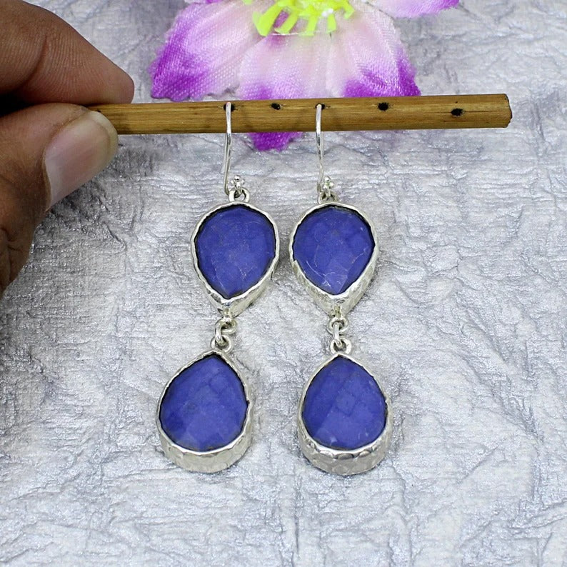 925 Sterling Silver Lapis Lazuli Earring