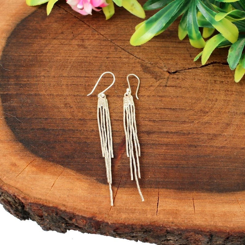 92.5 Sterling Silver Unique Designer Earrings