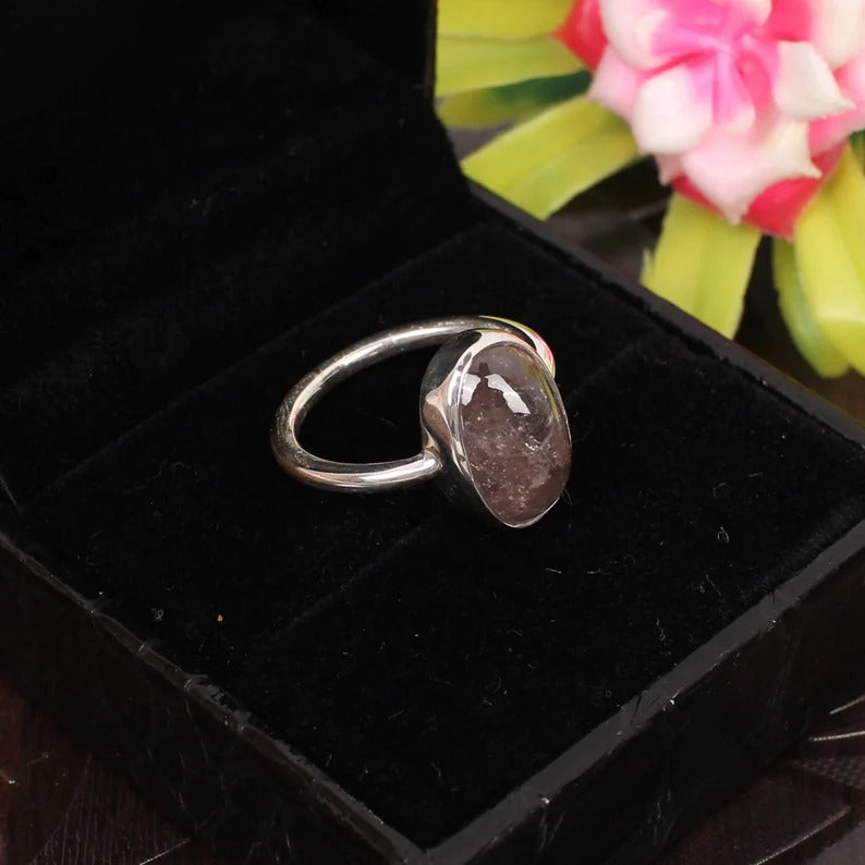 Natural Tourmaline Gemstone Sterling Silver Ring