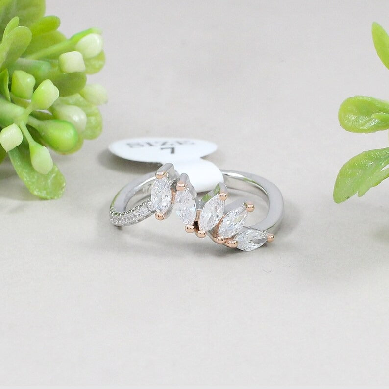 925 Sterling Silver Cubic Zirconia Ring.