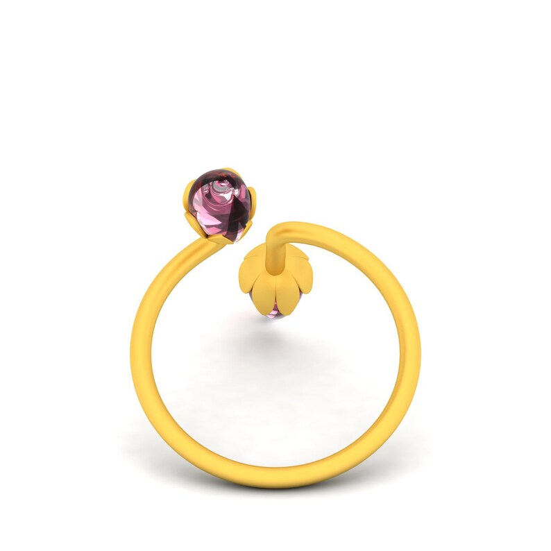 925 Sterling Silver Natural Garnet Ring