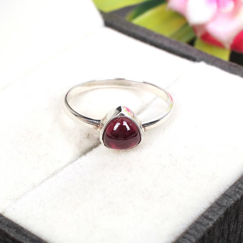 92.5 Sterling Silver Pink Tourmaline Gemstone Ring