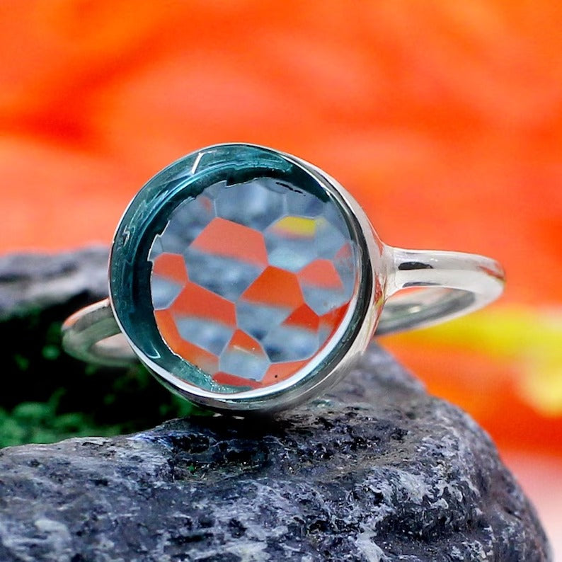 92.5 Sterling Silver Multi Gemstone Ring