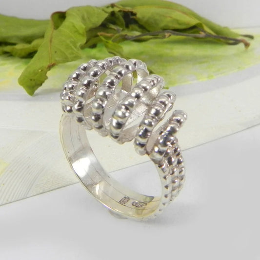 92.5 Sterling SIlver Unique Designer Ring