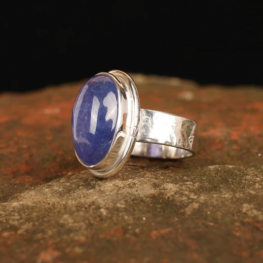 Tanzanite Gemstone 92.5 Sterling Silver Ring