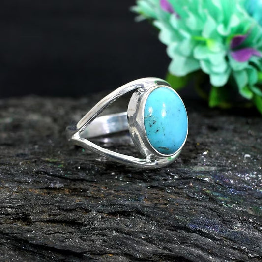 Turquoise Gemstone SIlver Ring