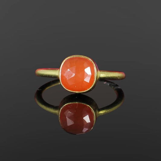 Red Onyx 92.5 Sterling Silver Ring