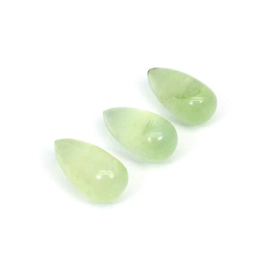 Natural Prehnite Gemstone Drop Beads