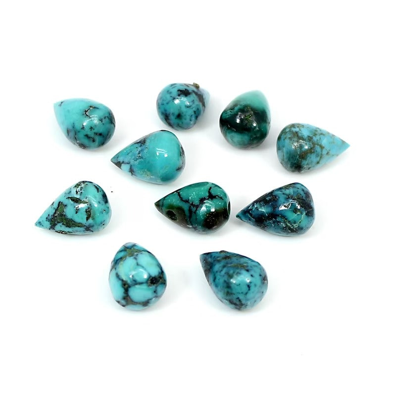 Natural Turquoise Gemstone Drop Beads