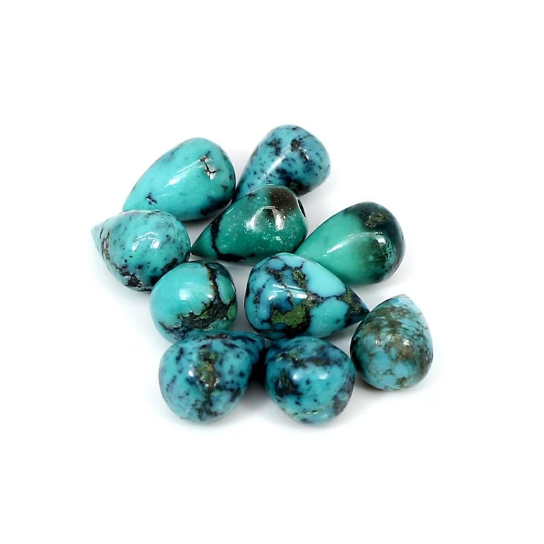 Natural Turquoise Gemstone Drop Beads