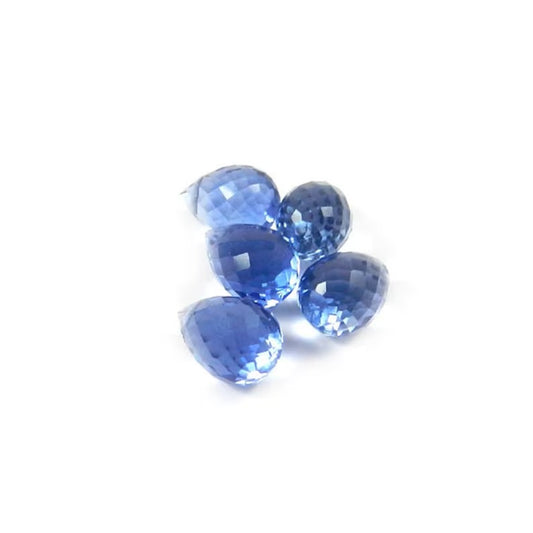 London Blue Topaz Faceted Drop Beads