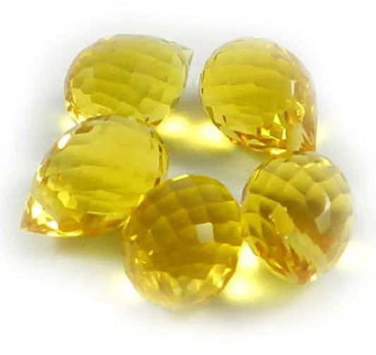 Citrine Hypothermal Quartz Gemstone Beads