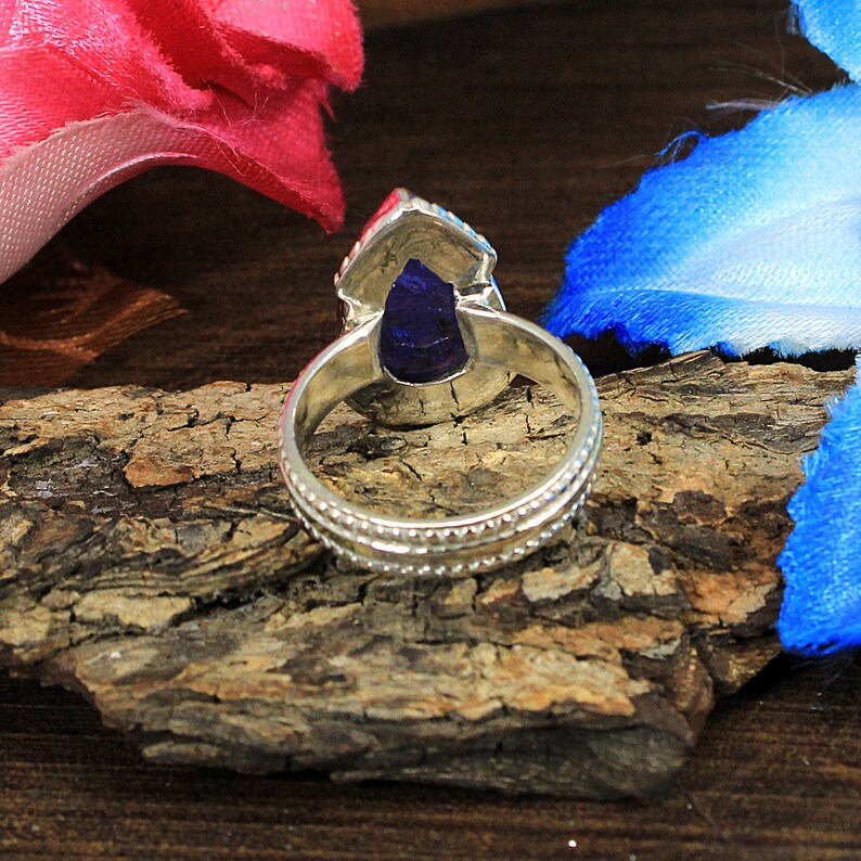 Tanzanite Gemstone December Birthstone Silver Ring