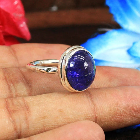 Tanzanite Gemstone  Sterling Silver Ring