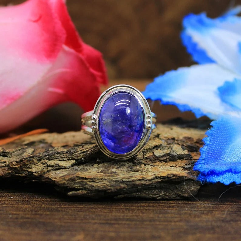 Tanzanite Gemstone 92.5 Silver Ring