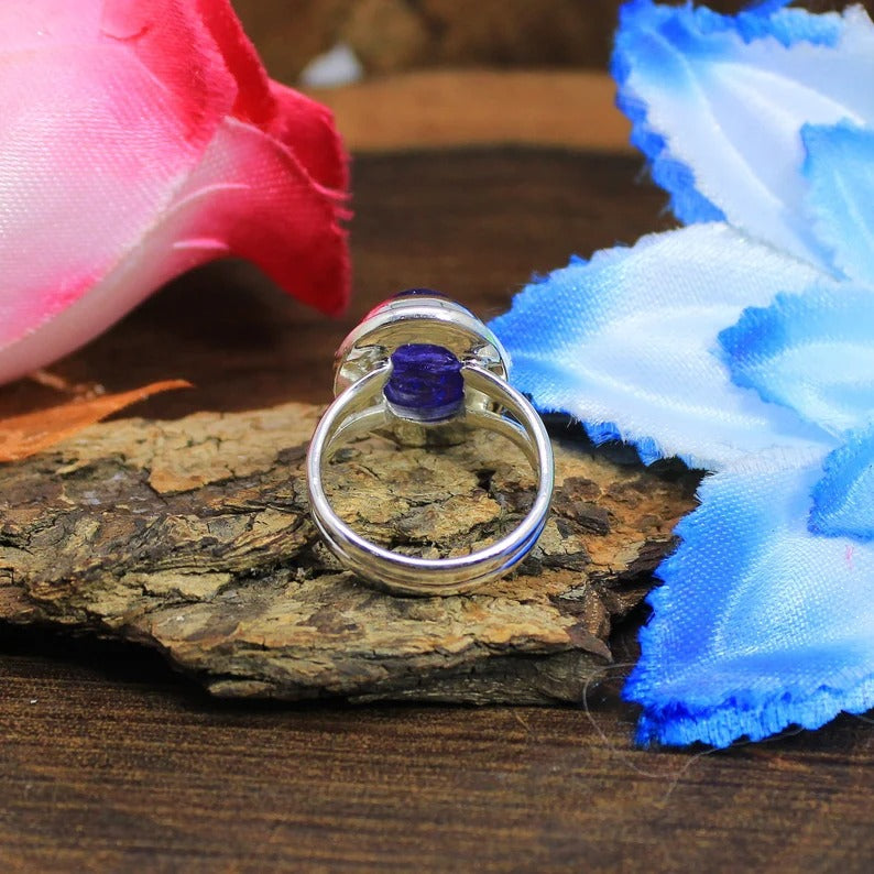 Tanzanite Gemstone 92.5 Silver Ring