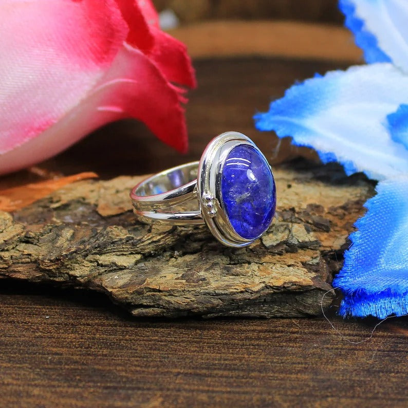 Tanzanite Gemstone 92.5 Silver Ring