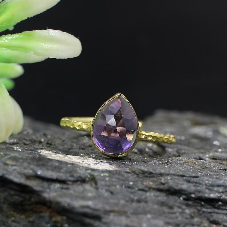 Purple Amethyst 92.5 Sterling Silver Ring