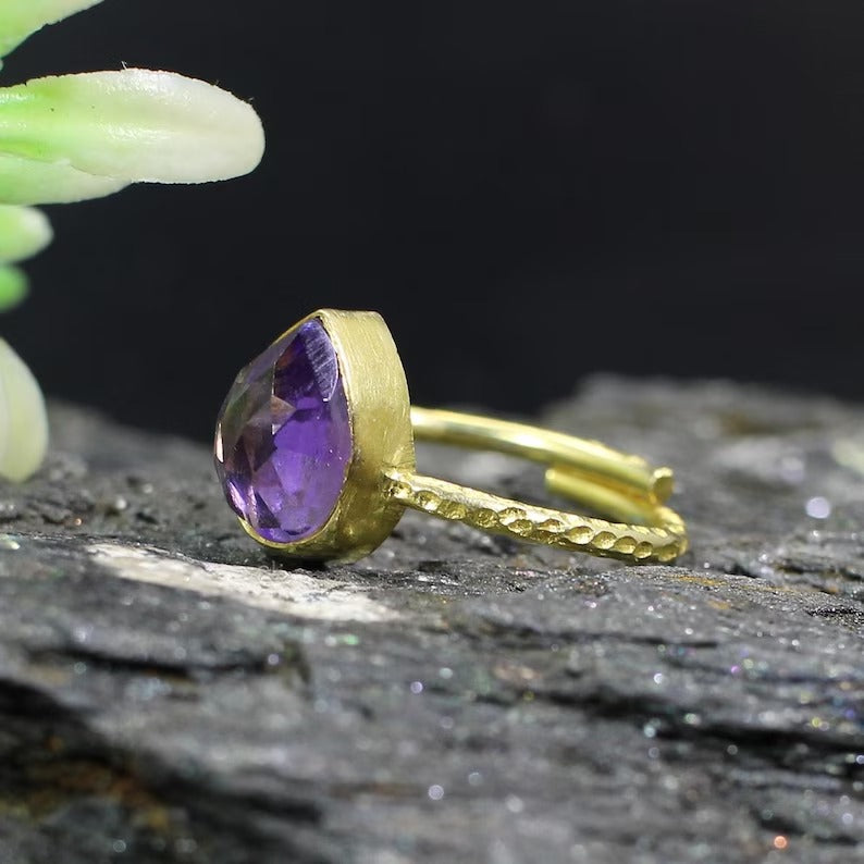 Purple Amethyst 92.5 Sterling Silver Ring