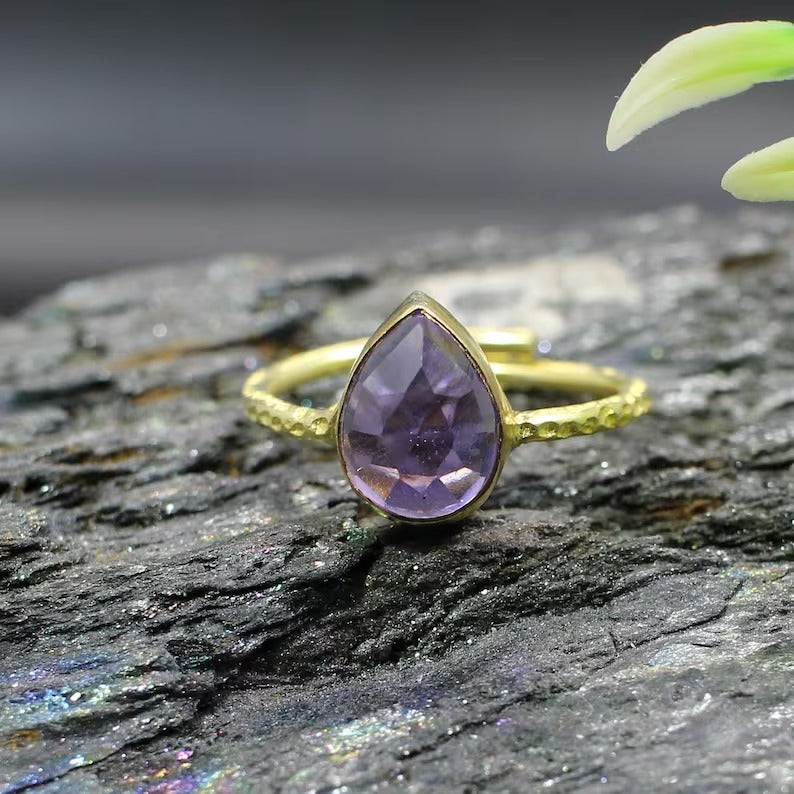 Purple Amethyst 92.5 Sterling Silver Ring