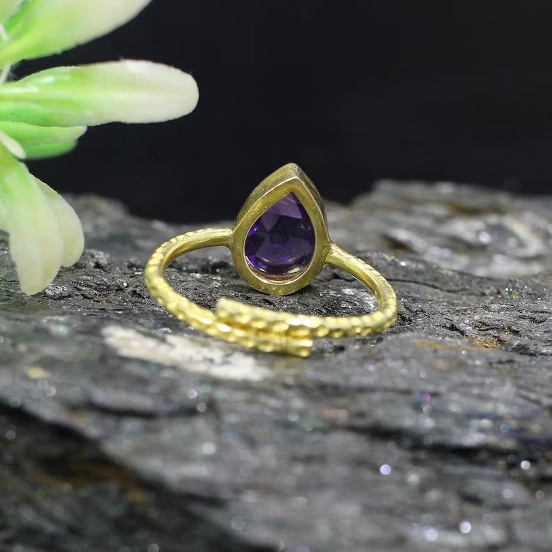 Purple Amethyst 92.5 Sterling Silver Ring