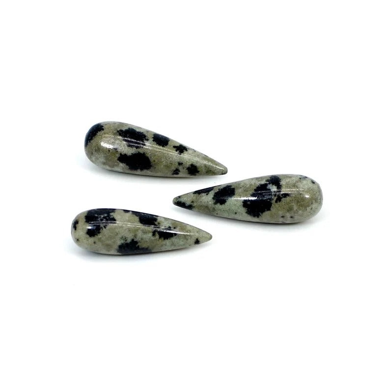 Natural Dalmatian Jasper Smooth Beads