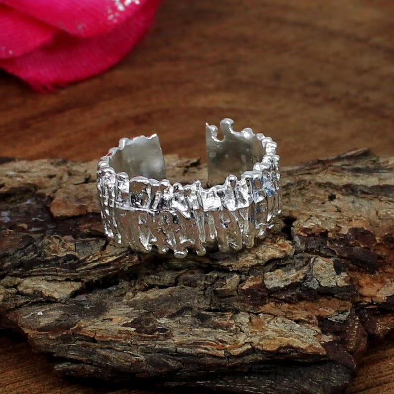 92.5 Sterling Silver Thumb Ring