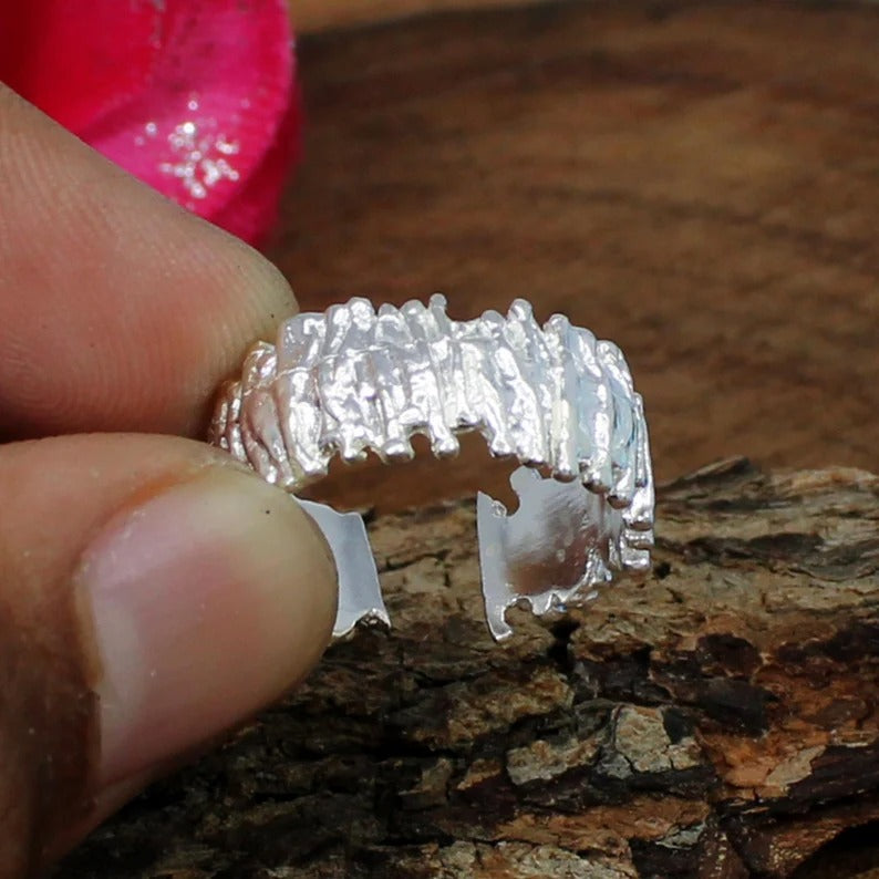 92.5 Sterling Silver Thumb Ring