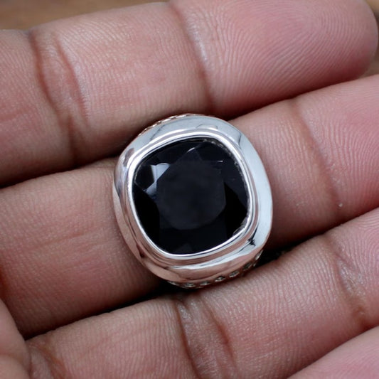 Black Onyx Sterling Silver Ring