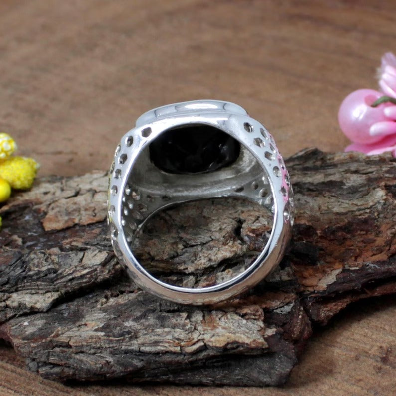 Black Onyx Sterling Silver Ring