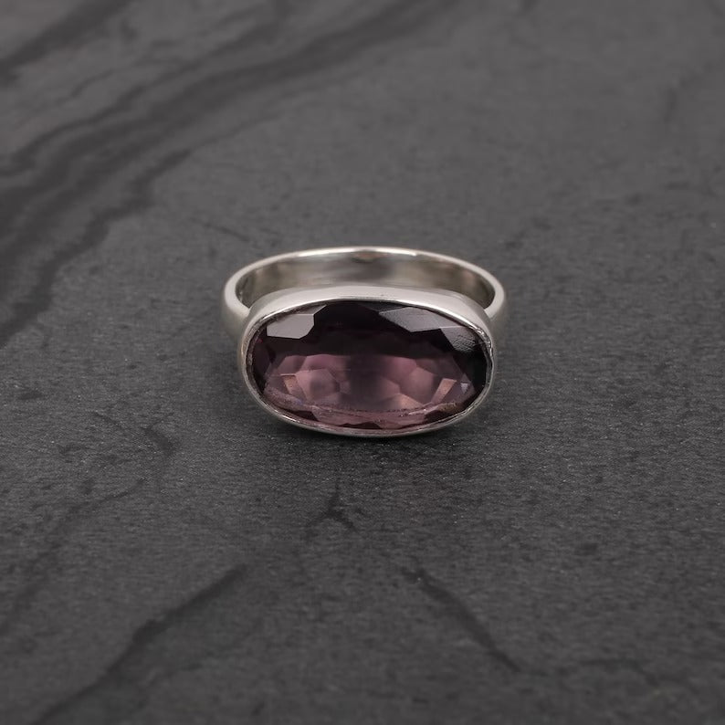 Purple Amethyst 92.5 Sterling Silver Ring