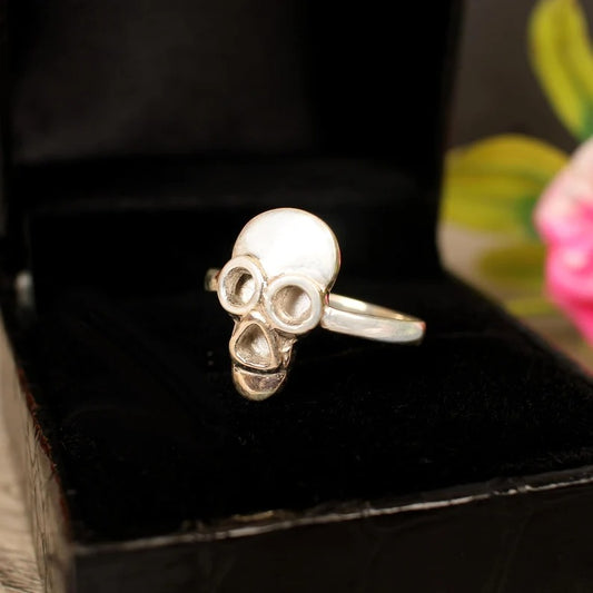 Little Skull 92.5 Sterling Silver Ring