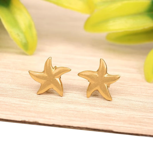 Minimalist 925 Sterling Silver Star Shape Studs Earrings