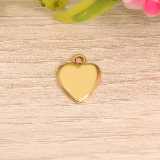 925 Silver Gold Plated Heart Pendant