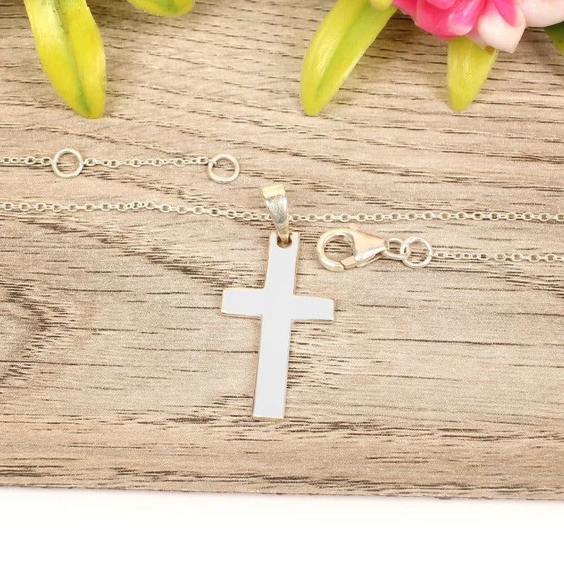 925 Sterling Silver Cross Necklace