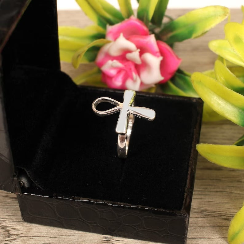 Cross Knot 925 Sterling Silver Ring