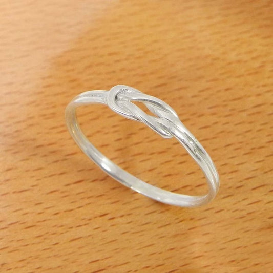 92.5 Sterling Silver Knot Ring