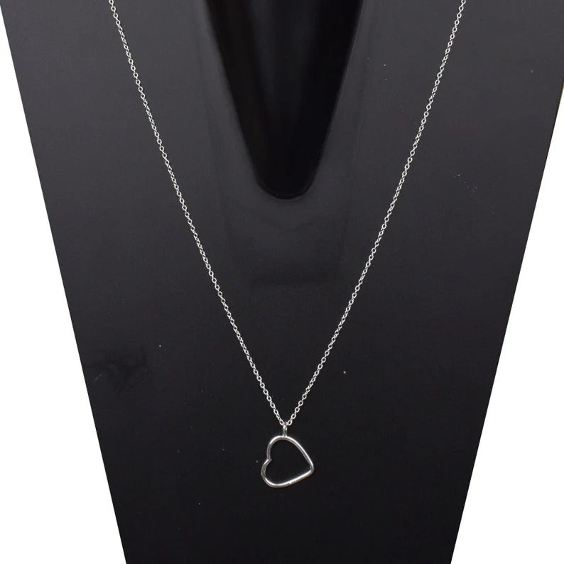 92.5 Sterling Silver Love Necklace