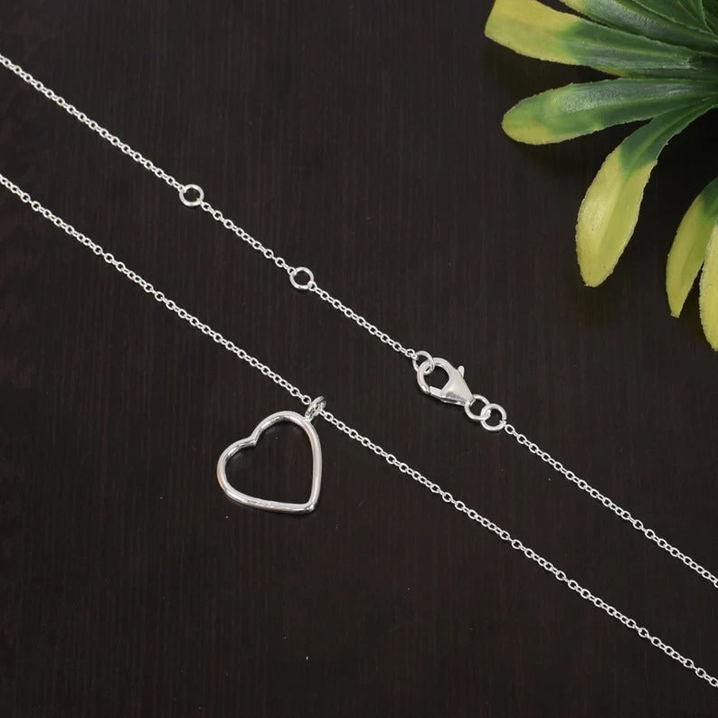 92.5 Sterling Silver Love Necklace