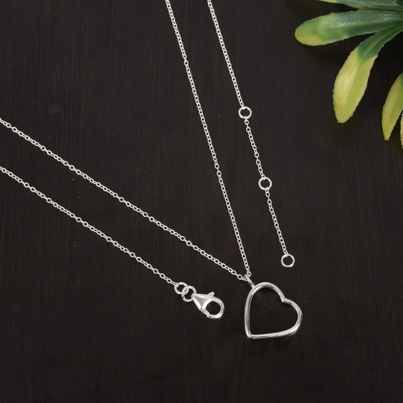 92.5 Sterling Silver Love Necklace