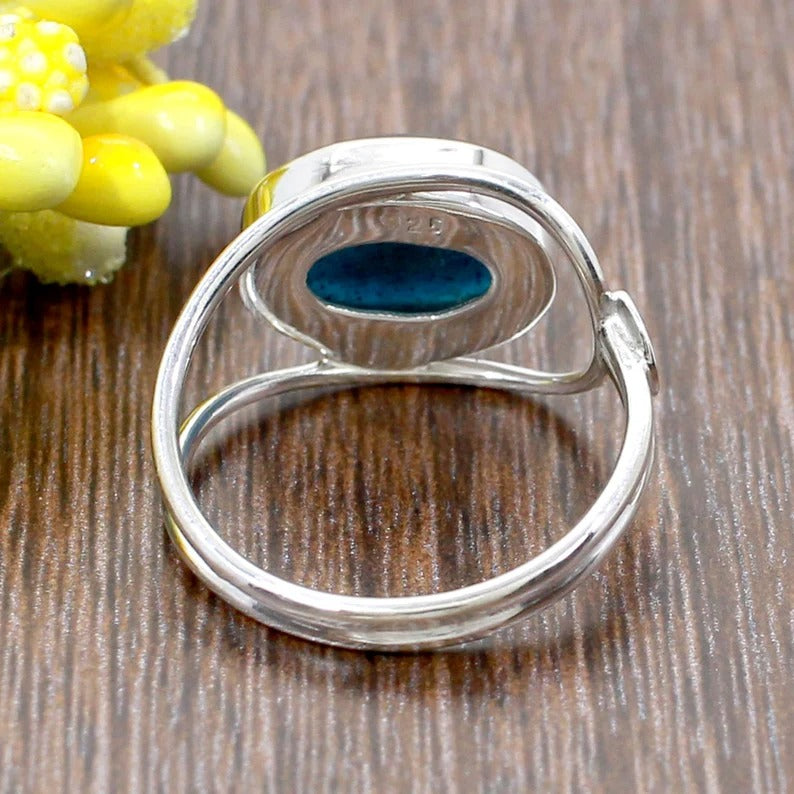 92.5 Sterling Silver Kyanite Gemstone Ring