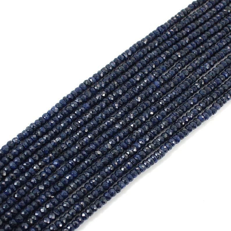 Sapphire Corundum Beads Gemstone Necklace