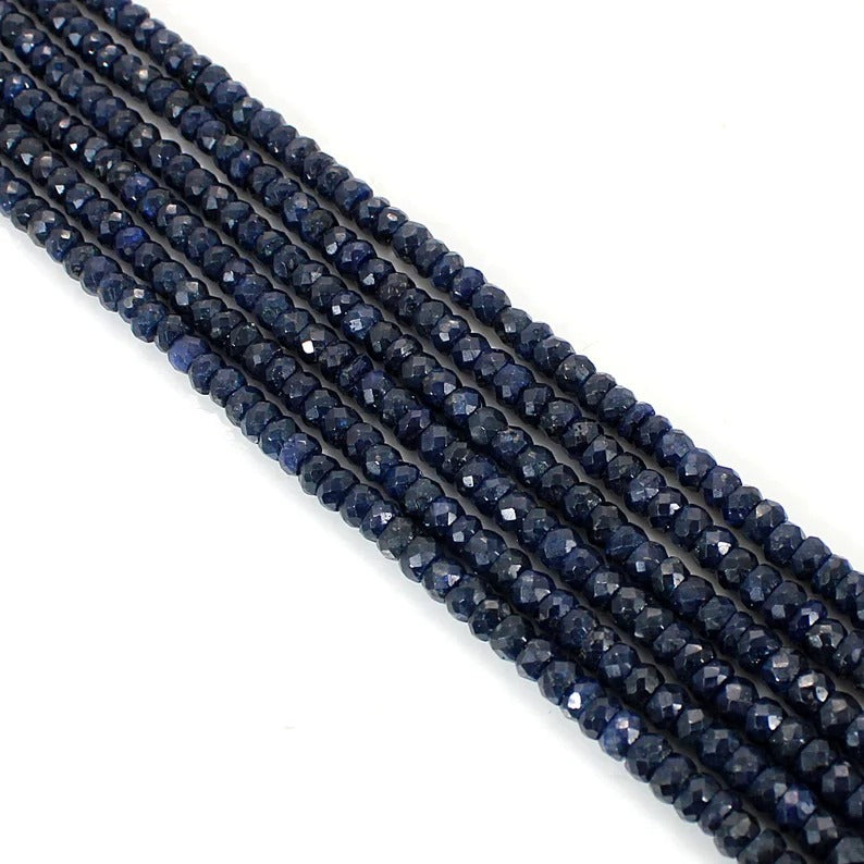 Sapphire Corundum Beads Gemstone Necklace