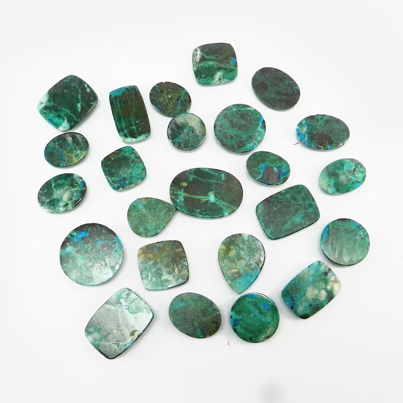 Natural Chrysocolla Gemstone Cabochon Wholesale Lot