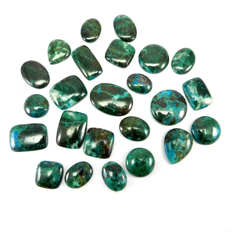 Natural Chrysocolla Gemstone Cabochon Wholesale Lot