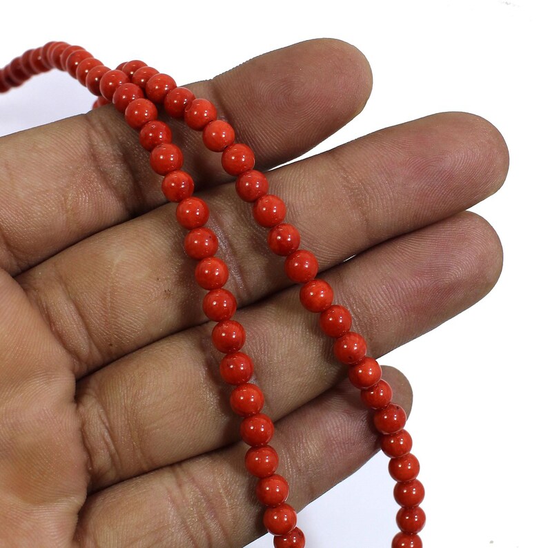 Natural Italian Coral Gemstone 925 Solid Silver Necklace