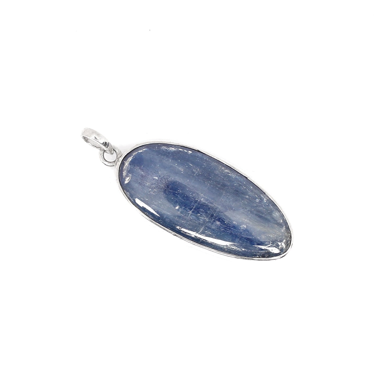 Natural Kyanite Large Gemstone 92.5 Silver Pendant