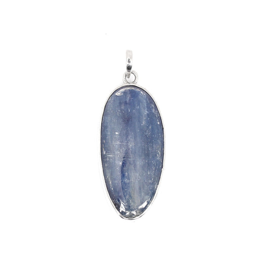 Natural Kyanite Large Gemstone 92.5 Silver Pendant